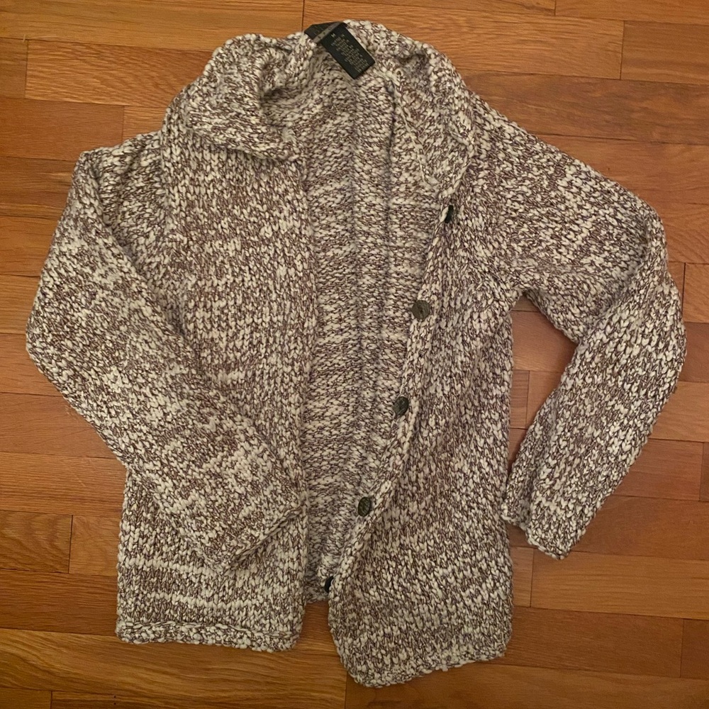 Sigrid Olsen Button Up Collared Sweater